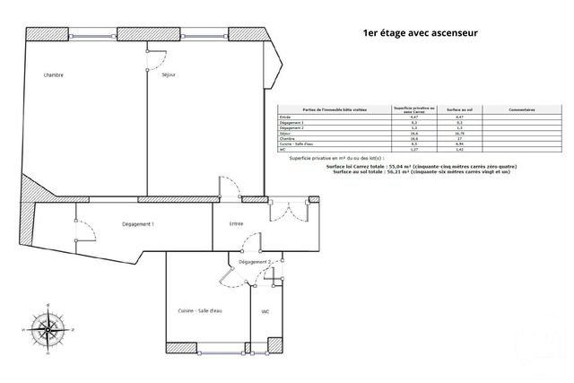 Appartement T2 à vendre - 2 pièces - 55.04 m2 - PARIS - 75005 - ILE-DE-FRANCE - Century 21 Odéon Saint-Sulpice