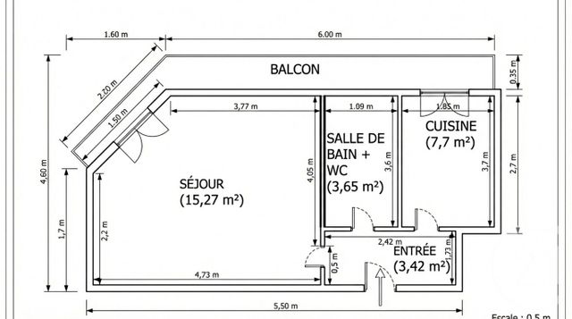 Appartement F1 à vendre - 1 pièce - 30.0 m2 - PARIS - 75014 - ILE-DE-FRANCE - Century 21 Odéon Saint-Sulpice