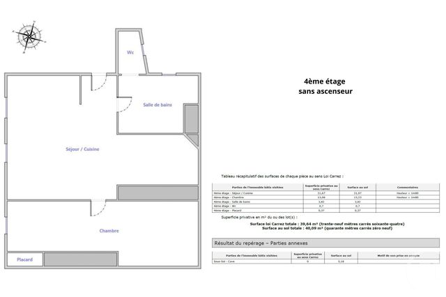 Appartement T2 à vendre - 2 pièces - 40.0 m2 - PARIS - 75006 - ILE-DE-FRANCE - Century 21 Odéon Saint-Sulpice