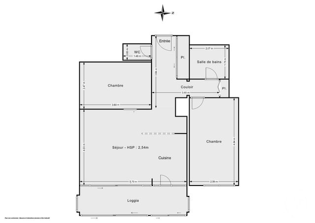 Appartement T3 à vendre - 3 pièces - 65.0 m2 - PARIS - 75014 - ILE-DE-FRANCE - Century 21 Odéon Saint-Sulpice