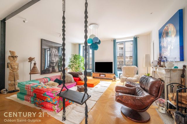 Appartement T7 à vendre - 7 pièces - 170.03 m2 - PARIS - 75006 - ILE-DE-FRANCE - Century 21 Odéon Saint-Sulpice