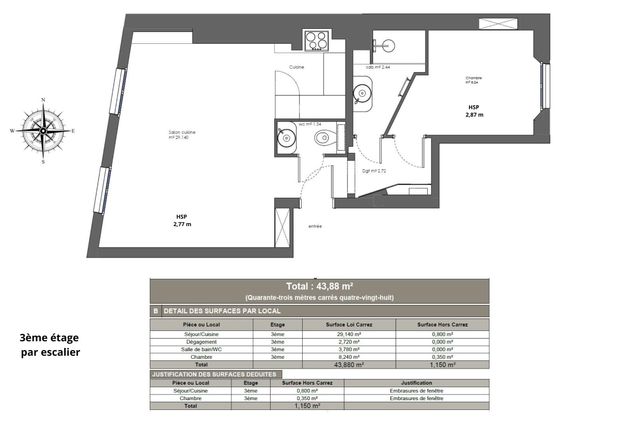 Appartement T2 à vendre - 2 pièces - 44.0 m2 - PARIS - 75006 - ILE-DE-FRANCE - Century 21 Odéon Saint-Sulpice